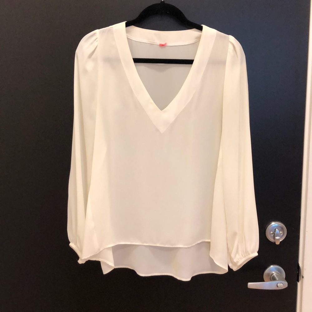 Abbeline White Blouse Size M